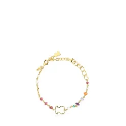 Alargador de pulsera con baño de oro 18 kt sobre plata Basics^TOUS Hot