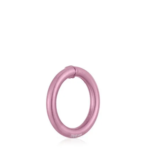 Anilla mediana de en color rosa Hold^TOUS Hot