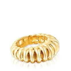 Anillo con baño de oro 18 kt sobre plata Virtual Garden^TOUS Clearance