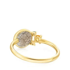 Anillo de oro con labradorita, zafiro y topacio Virtual Garden^TOUS Hot