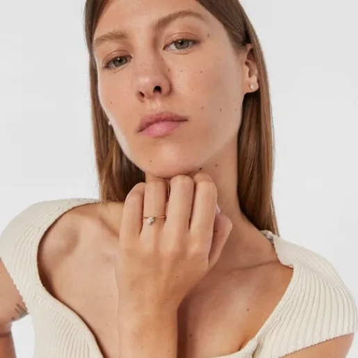 Anillo de con ópalo facetado y topacio Mini Ivette^TOUS