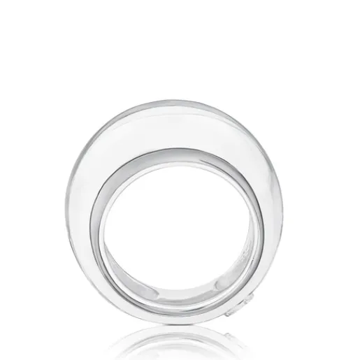 Anillo de plata abombado Warm^TOUS Best