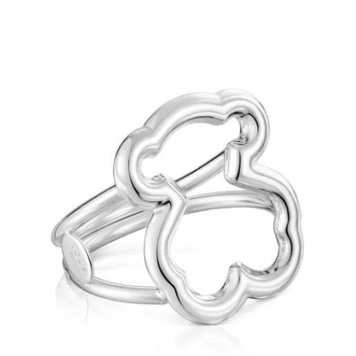 Anillo de plata motivo silueta oso New Carrusel^TOUS New