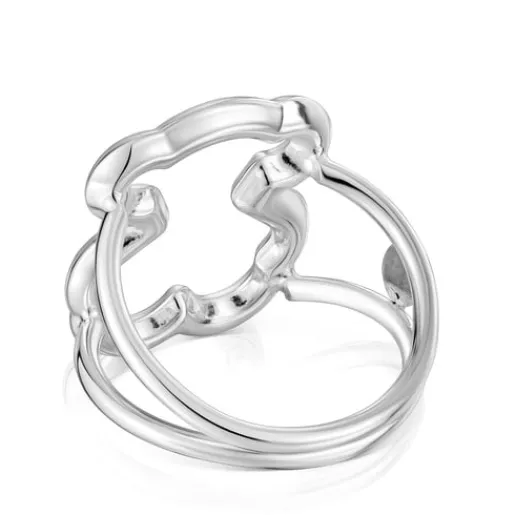 Anillo de plata motivo silueta oso New Carrusel^TOUS New