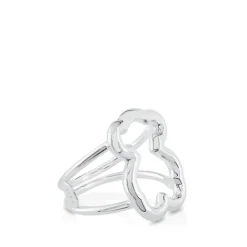 Anillo de plata motivo silueta oso New Carrusel^TOUS New