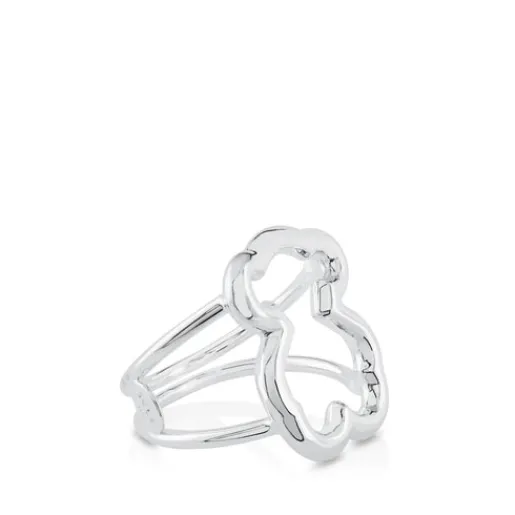 Anillo de plata motivo silueta oso New Carrusel^TOUS New
