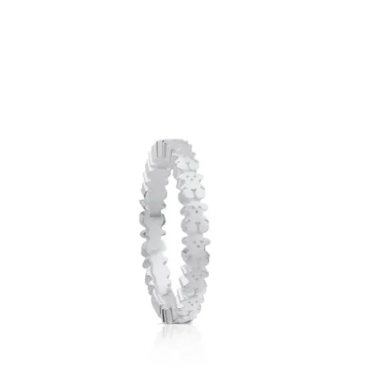 Anillo de plata motivos oso Straight^TOUS