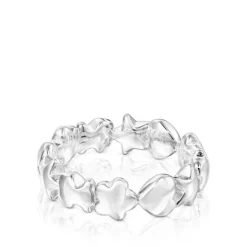 Anillo de plata motivos oso, corazón y flor Mini Icons^TOUS New