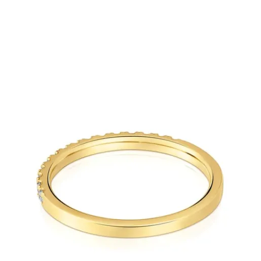 Anillo media alianza mediana de con diamantes Les Classiques^TOUS Best
