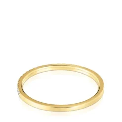 Anillo media alianza pequeña de con diamantes Les Classiques^TOUS Sale