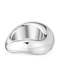 Anillo mediano de plata Galia Basics^TOUS Outlet