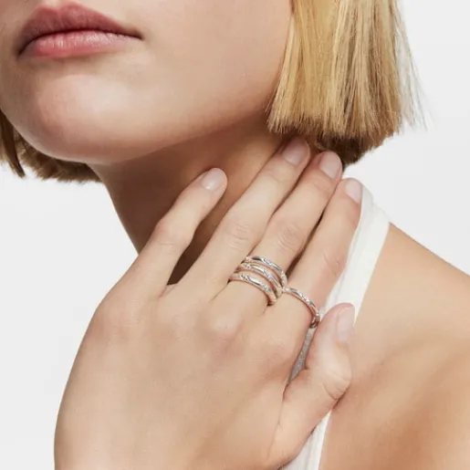 Anillo pequeño de plata Twisted^TOUS Clearance