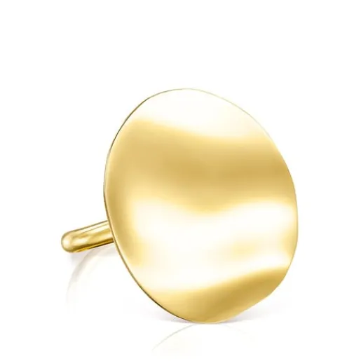 Anillo pétalo con baño de oro 18 kt sobre plata Nenufar^TOUS New