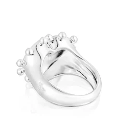 Anillo sello de plata corazón San Valentín^TOUS Discount