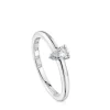 Anillo solitario de platino con diamante talla pera creado en laboratorio Les Classiques LGD^TOUS Sale