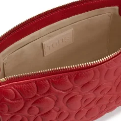 Bandolera grande de piel roja Greta^TOUS Best