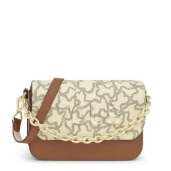 Bandolera mediana Chain camel y beige Kaos Icon^TOUS New