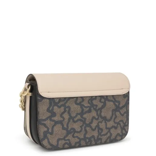 Bandolera mediana Chain negra y beige Kaos Icon^TOUS Outlet