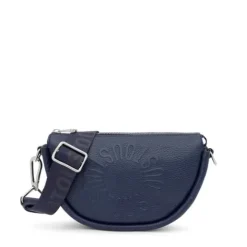 Bandolera mediana de piel marino Miranda^TOUS Online