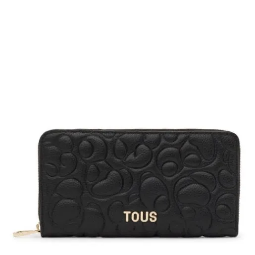 Billetera de piel negra Greta^TOUS