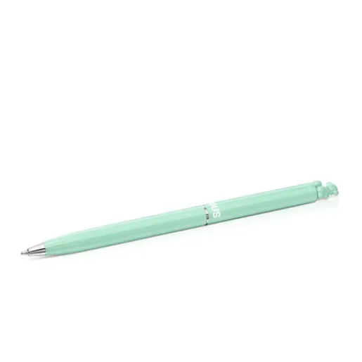 Bolígrafo cromado en color menta con oso Bold Bear^TOUS Discount