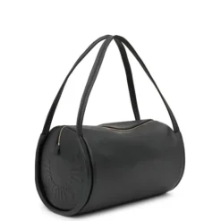 Bolso Duffle mediano de piel negra Miranda^TOUS Clearance