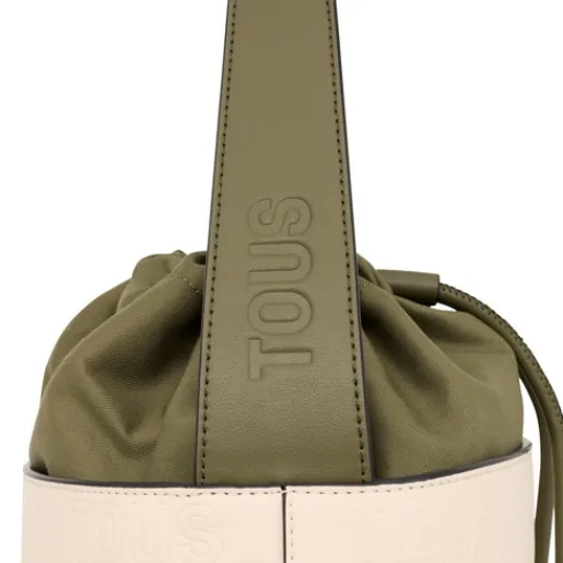 Bombonera beige y caqui Nanda^TOUS Discount