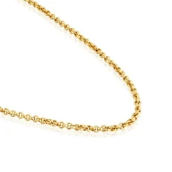 Cadena mediana con baño de oro de 18 kt sobre plata con bolas de 50 cm Chain^TOUS New