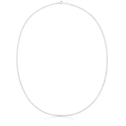 Cadena mediana de plata cordón, 60 cm Chain^TOUS