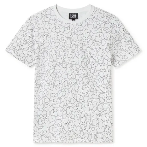 Camiseta de manga corta blanca Bold Bear M^TOUS Discount