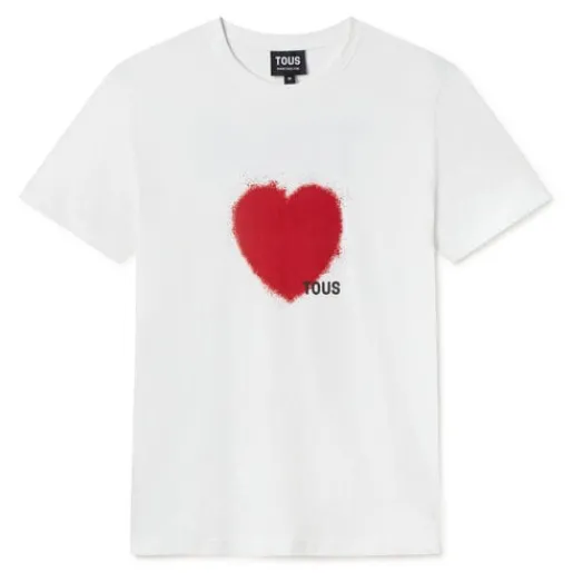 Camiseta de manga corta roja Motifs Spray M^TOUS Online