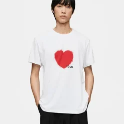 Camiseta de manga corta roja Motifs Spray M^TOUS Online