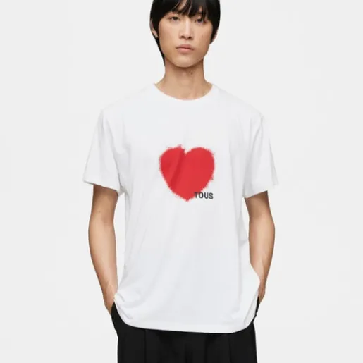 Camiseta de manga corta roja Motifs Spray M^TOUS Online