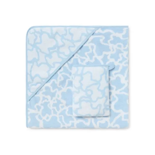 Capa de baño Kaos con Manopla Azul Cesleste^TOUS Hot
