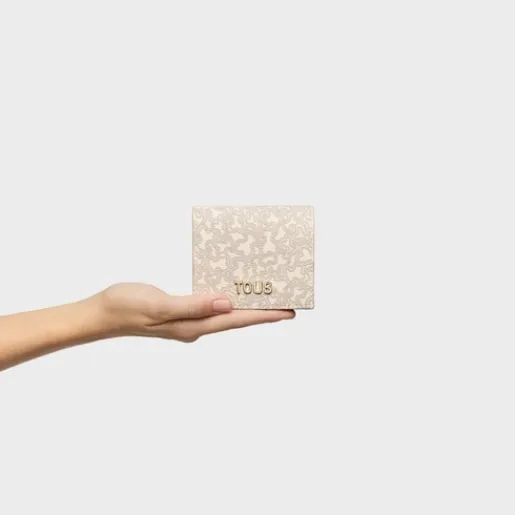 Cartera pequeña beige Kaos Mini Lines^TOUS Hot