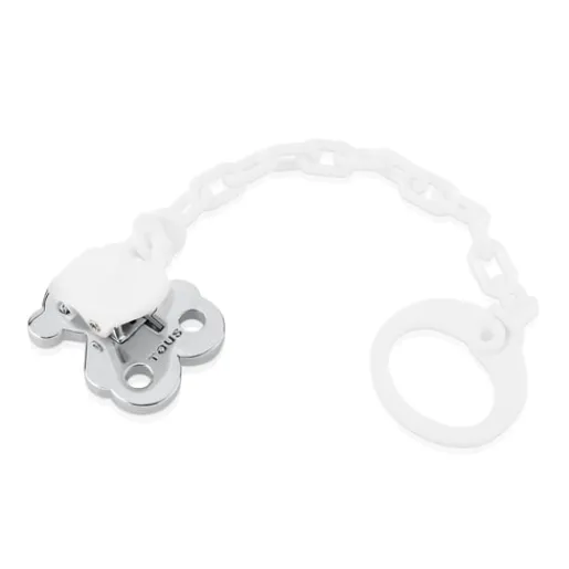 Chupetero oso pequeño de plata Sweet Dolls^TOUS New