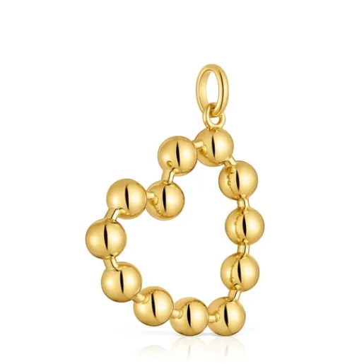 Colgante corazón con baño de oro 18 kt sobre plata Sugar Party^TOUS Hot
