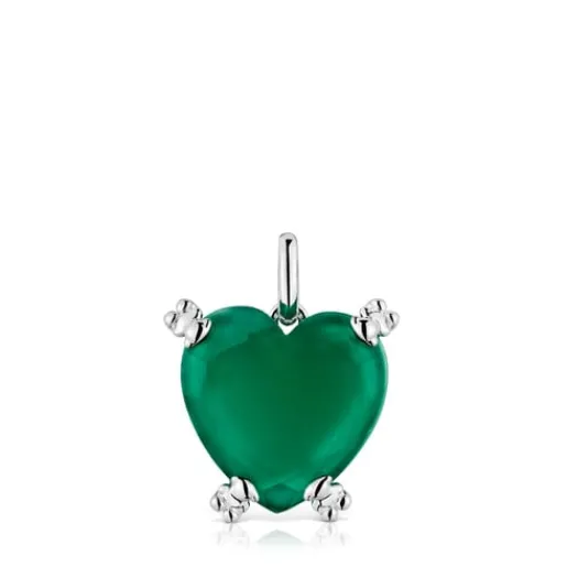 Colgante corazón de y calcedonia tratada Color Pills^TOUS