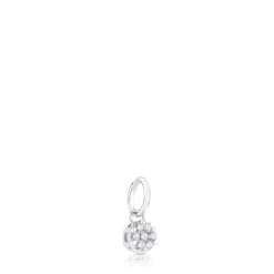 Colgante de oro blanco con diamantes motivo 4,4cm. Les Classiques^TOUS Sale