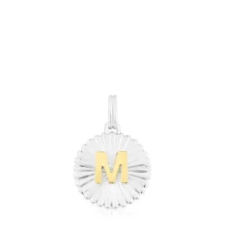 Colgante medalla letra M bicolor Alphabet^TOUS New