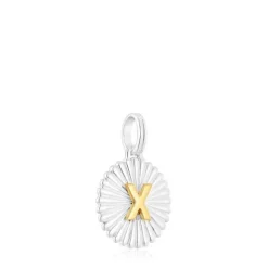 Colgante medalla letra X bicolor Alphabet^TOUS Outlet