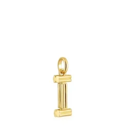 Colgante mediano letra I con baño de oro 18 kt sobre plata Alphabet^TOUS Sale