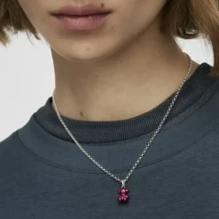 Colgante oso pequeño de acero en color rosa Bold Bear^TOUS Sale
