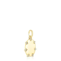 Colgante oval de oro con brillantes Tamara Falcó X^TOUS Outlet