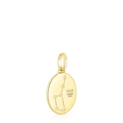 Colgante Sagitario con baño de oro 18 kt sobre plata, nácar y topacios Horoscope^TOUS Best