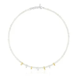 Collar bicolor con perlas cultivadas y motivos Virtual Garden^TOUS Clearance