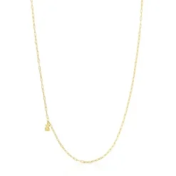 Collar con baño de oro 18 kt sobre plata y anillas ovales Bold Bear^TOUS Online