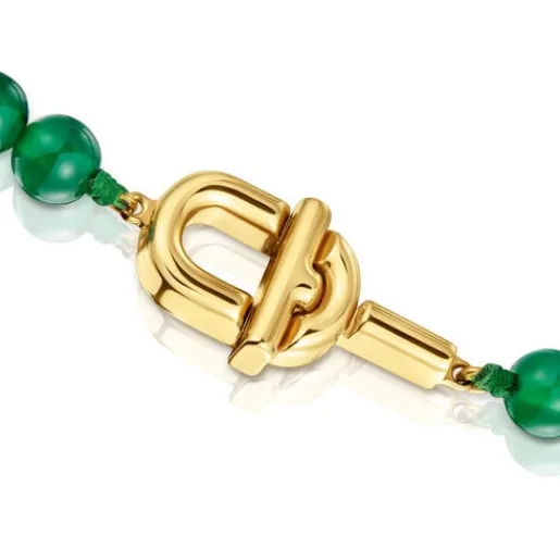 Collar con baño de oro 18 kt sobre plata y calcedonias tratadas MANIFESTO^TOUS Discount