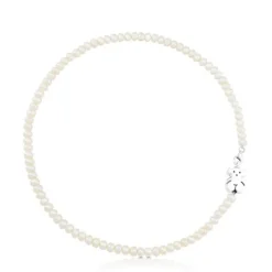 Collar con perlas cultivadas y oso de Sweet Dolls^TOUS Best