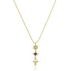 Collar corto con baño de oro 18 kt sobre plata y gemas Sugar Party^TOUS New
